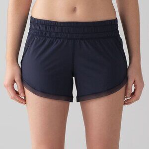 Lululemon Anew Running Short Womens 2 Midnight Navy Active 3.5" Inseam Unlined